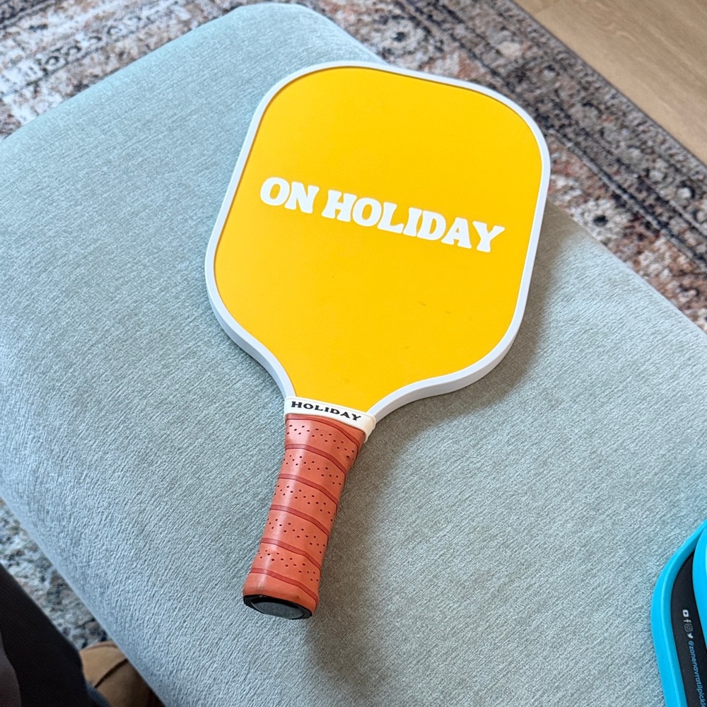 Yellow on holiday pickleball Paddle